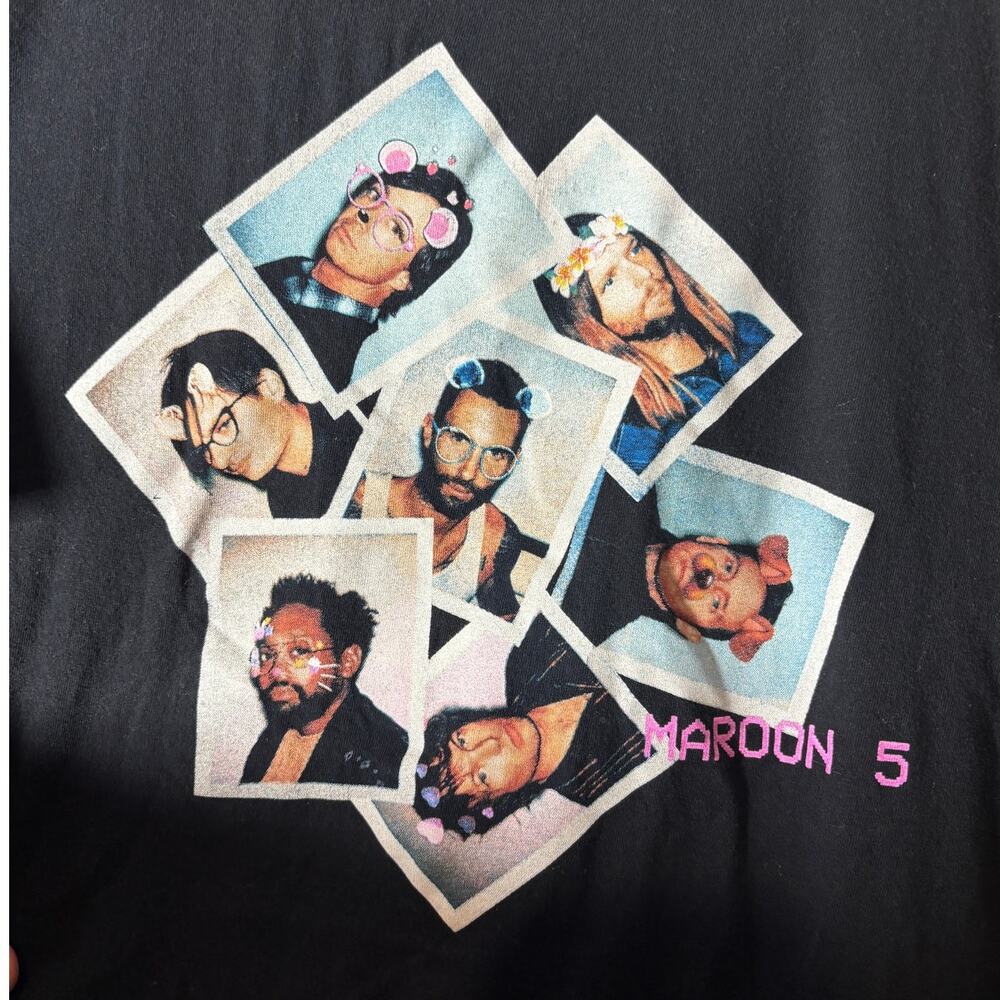 Maroon 5 XL Red Pill Blues Tour Concert Graphic T-Shirt 2018 Los Angeles Apparel
